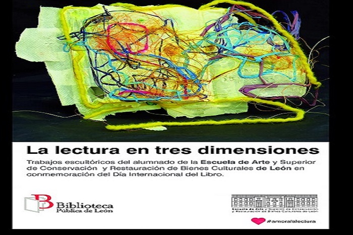 Exposición: 'Lectura en tres dimensiones'. En la Biblioteca pública, hasta el 30 de mayo