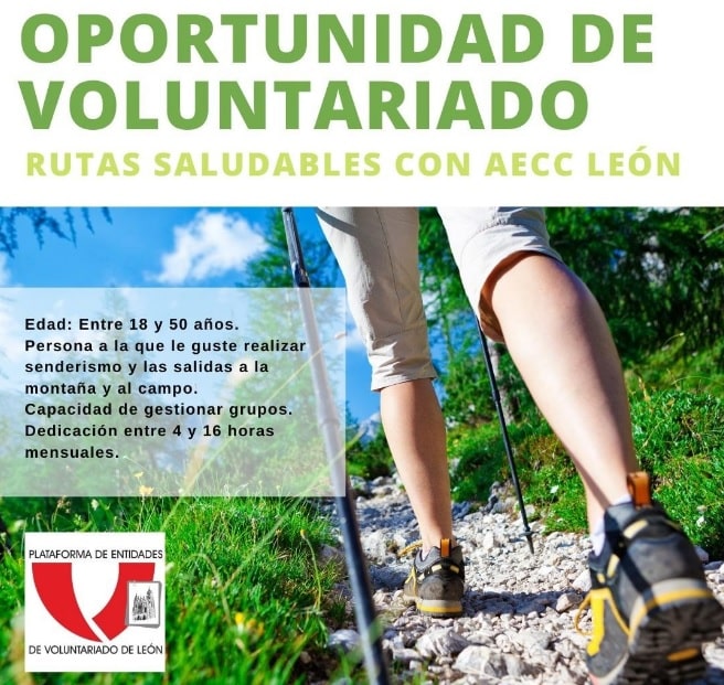 AECC León busca voluntarios para realizar rutas saludables