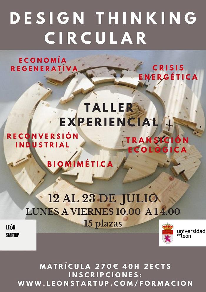 Curso ＂Cómo emprender en Economía Circular en el Territorio de León＂ + ＂Taller Design Thinking＂ de la Universidad de León