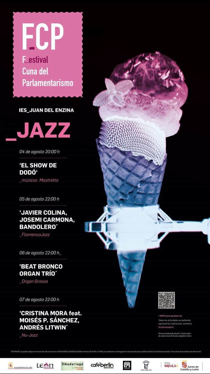 Festival de Jazz Cuna del Parlamentarismo en el Instituto Juan del Enzina del 4 al 7 de agosto 2021