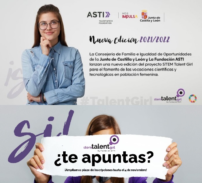 Proyecto STEM Talent Girl para alumnas de 3º , 4º ESO y Bachillerato.