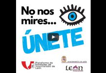 Campaña “No nos mires, únete” de la Plataforma de Entidades de Voluntariado de León