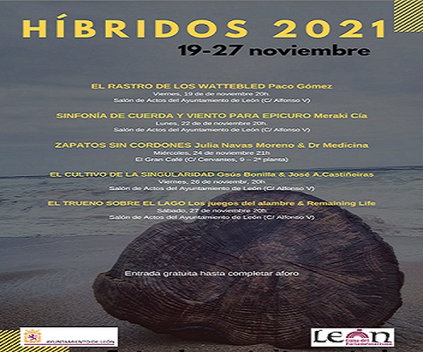 Festival ‘Híbridos 2021’. Salón actos Ayto., 19 al 27 noviembre
