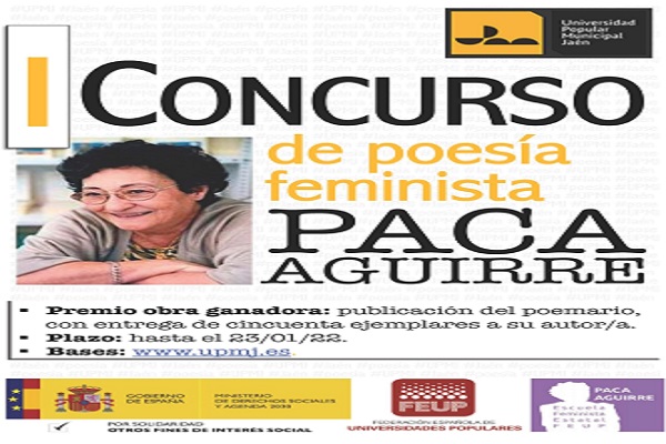 I Concurso de Poesía Feminista Paca Aguirre.