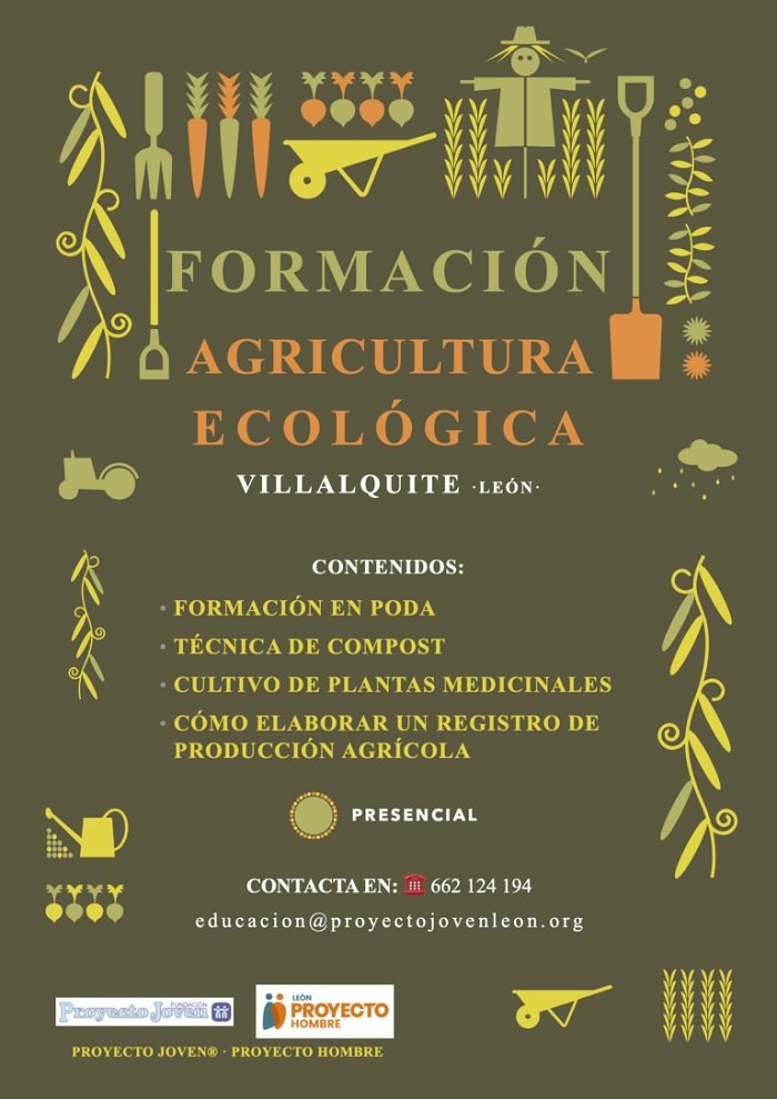 Formación en agricultura ecológica (Permacultura) dirigida a los jóvenes en Garantía Juvenil de la comarca de Tierra de León.