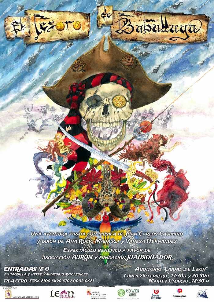 Gala benéfica con el musical 'El tesoro de Baballaga: una aventura pirata’ los días 28 de febrero y 1 de marzo