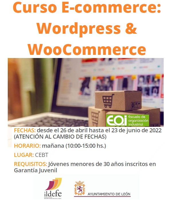 Curso gratuito E-Commerce: Wordpress & WooCommerce en el ILDEFE