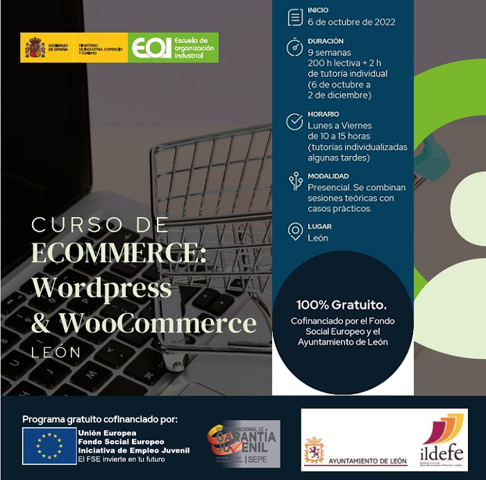Curso gratuito E-Commerce: Wordpress & WooCommerce en el ILDEFE