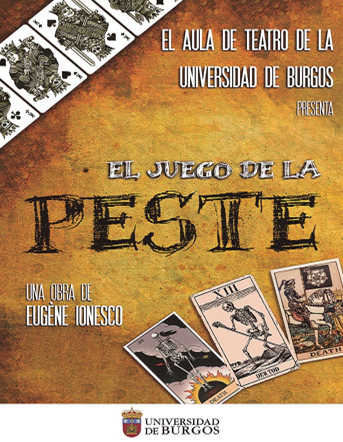 ＂El juego de la peste＂ por el Aula de Teatro de la UBU. En el Albéitar , sábado 30 abril; 20,30 h