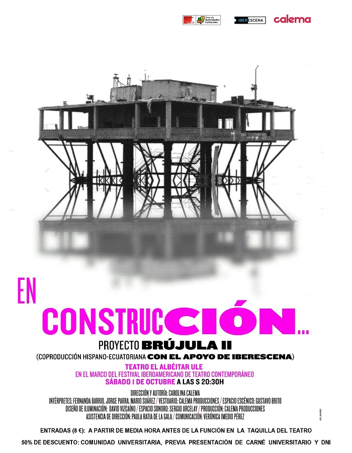 Teatro: 'Proyecto Brújula II: En Construcción', en el Albéitar, sábado 1 de octubre; 20,30 h