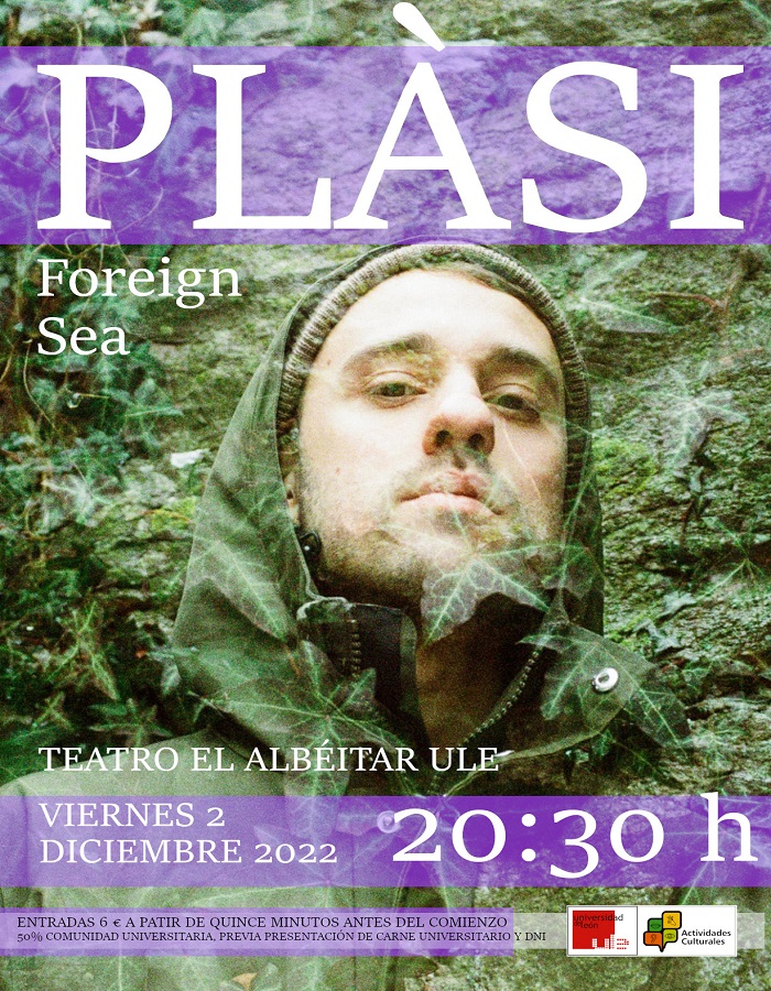 Concierto ＂Plàsi＂, en el Albéitar viernes 2 diciembre; 20,30 h