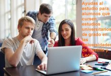 Ayudas al estudio para alumnos que cursen estudios universitarios de grado en las universidades de Castilla y León