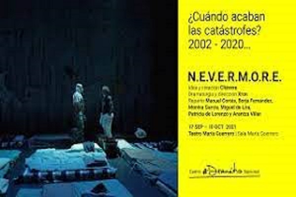 Teatro: ＂Nevermore＂, en el Auditorio Ciudad de León, miércoles 15 febrero; 20,30 h