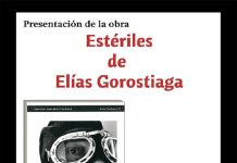 Presentación del libro: «Estériles». En el ILC, miércoles 7 junio; 19,30 h