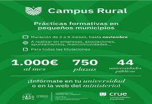 750 prácticas formativas en entornos rurales durante el verano en Campus Rural 2025 para estudiantes.