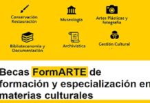 Becas Formarte de formación y especialización en materias de la competencia de las instituciones culturales dependientes del Ministerio de Cultura, correspondientes al año 2026-2027.