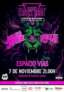 Jolly Joker + 1945 (Lion Rock Fest) @ Espacio Joven Vías