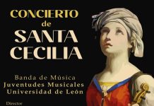 Concierto de Santa Cecilia de la Banda de Música JJMM-ULE, en Facultad de Filosofía, sábado 15 noviembre; 19 h