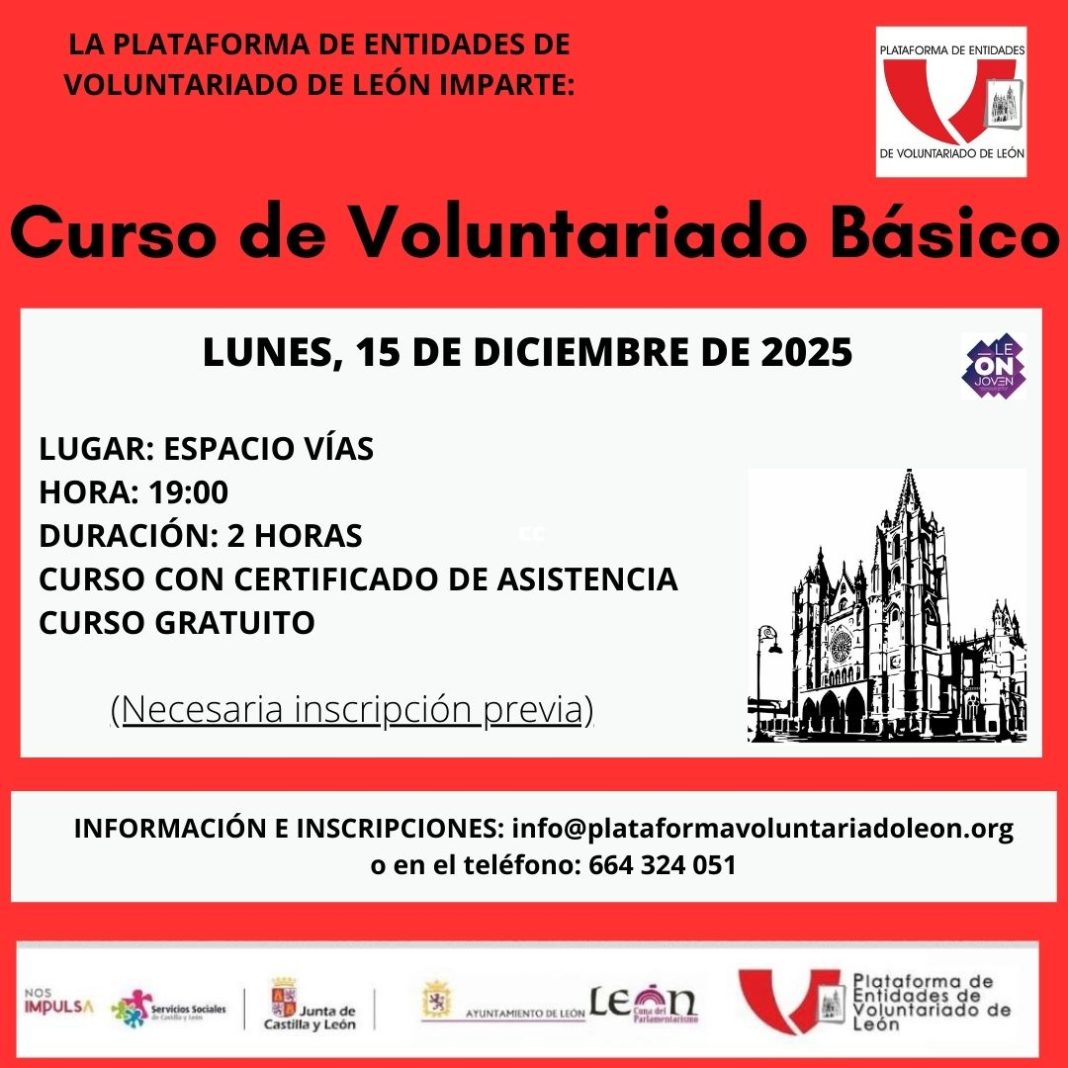 Curso de Voluntariado 15 dic 2025