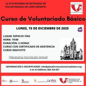 Curso de Voluntariado Básico @ Espacio Joven Vías