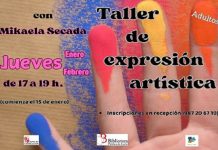 Taller de expresión artística para adultos, en la Biblioteca pública