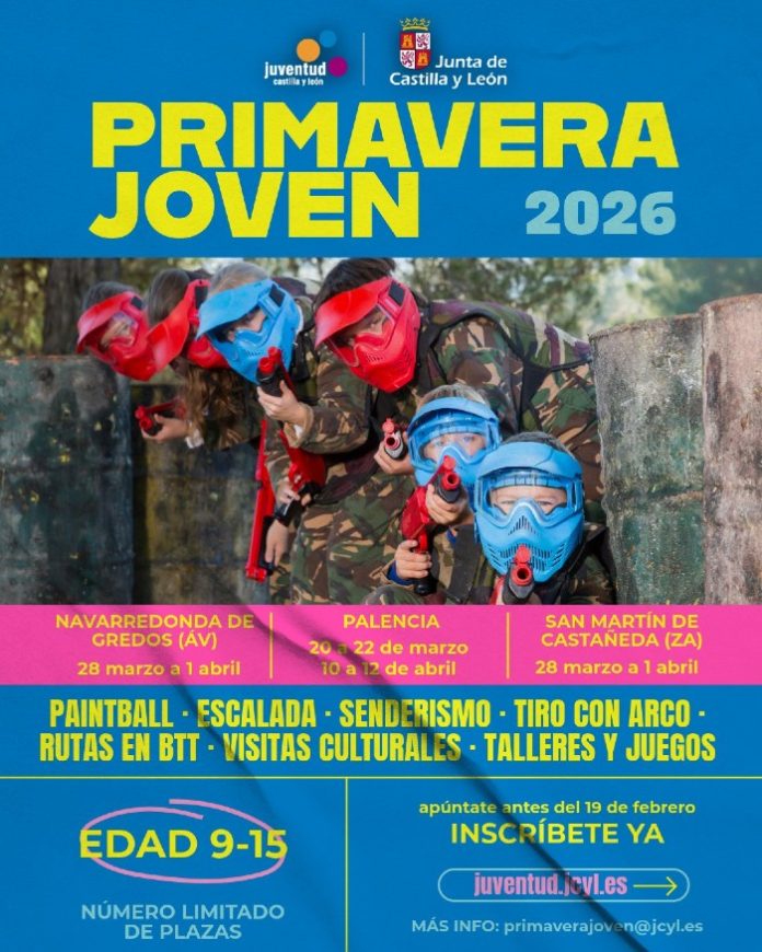 Abierto el turno de adjudicación directa del programa ‘Primavera Joven en Castilla y León’ 2026
