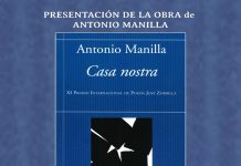 Presentación de «Casa Nostra», de Manilla. En el ILC, jueves 19 marzo; 19,30 h