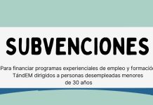 Subvención para financiar experienciales de empleo y formación TándEM para entidades privadas sin ánimo de lucro