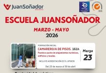 Formación inicial de Camarero de Pisos con la Escuela Juan Soñador