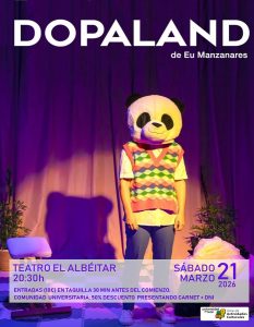 Teatro "Dopaland" de Eu Manzanares, en el Albéitar @ Teatro El Albéitar