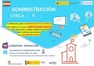 Charla-Taller "Te acercamos la Administración cerca de tí" para celebrar el Día Europeo de la Información Juvenil @ Espacio Joven Vías
