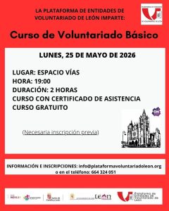 Curso presencial de de Voluntariado Básico @ Espacio Joven Vías
