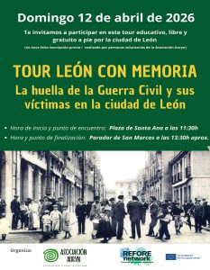 La asociación Auryn organiza: 'Tour León con Memoria: la huella de la Guerra Civil y sus víctimas' @ plaza de Santa Ana