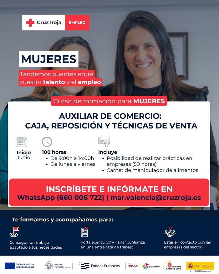 Curso de auxiliar de comercio para mujeres