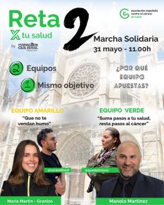 Reta2 x tu salud: marcha solidaria en León @ Salida en Plaza de Regla y llegada al Palacio de Deportes