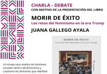 «Morir de Éxito. Los Retos del Feminismo en la Era Trump», presentación libro y charla-debate