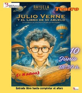 El grupo de teatro Rayuela nos presenta "Julio Verne y el libro de mi abuelo" @ Biblioteca Pública de León