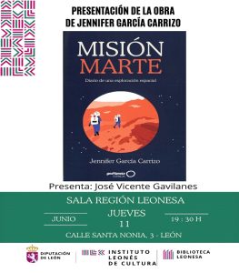 "Misión Marte", Jennifer García Carrizo nos presenta su libro @ Sala Región Leonesa del ILC