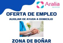 Oferta empleo de Auxiliar de Ayuda Domicilio en la zona de Boñar