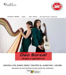 Arpa y guitarra por el Dúo Boreal @ Teatro El Albéitar