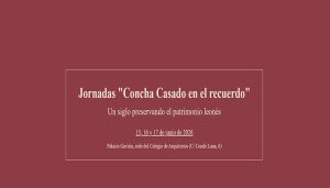 García Grinda en las Jornadas dedicadas a Concha Casado @ Sede del COAL