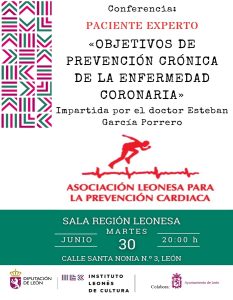 Conferencia sobre prevención de la enfermedad coronaria @ Sala Región Leonesa del ILC