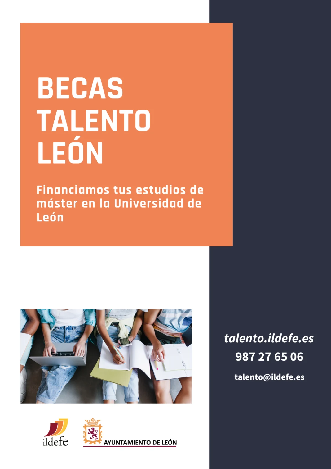 Folleto-Becas-Talento becas máster Universidad de León