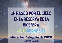Observación astronómica en Santa Lucia de Gordón el 8 de julio