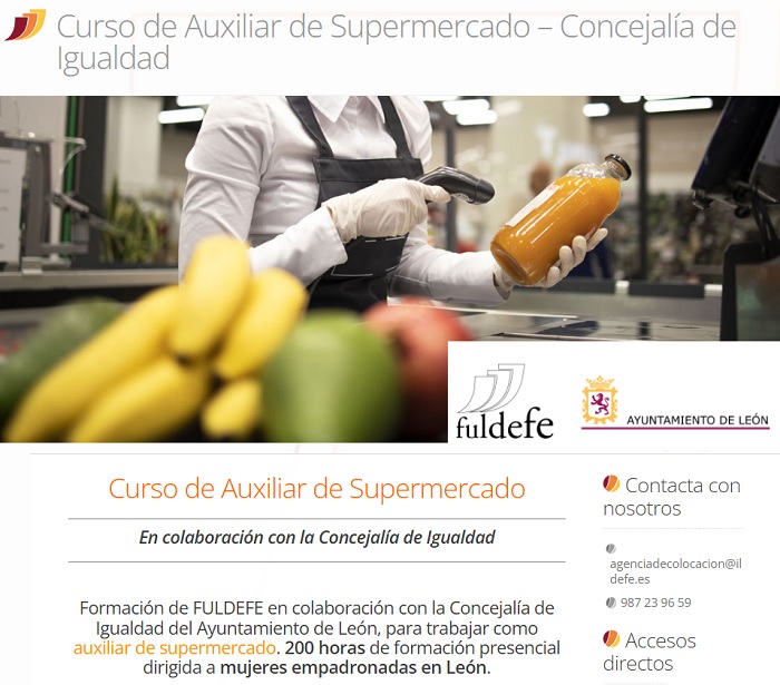 Curso auxiliar de supermercado