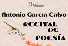 Recital poético de Antonio García Calvo en la Biblioteca Pública
