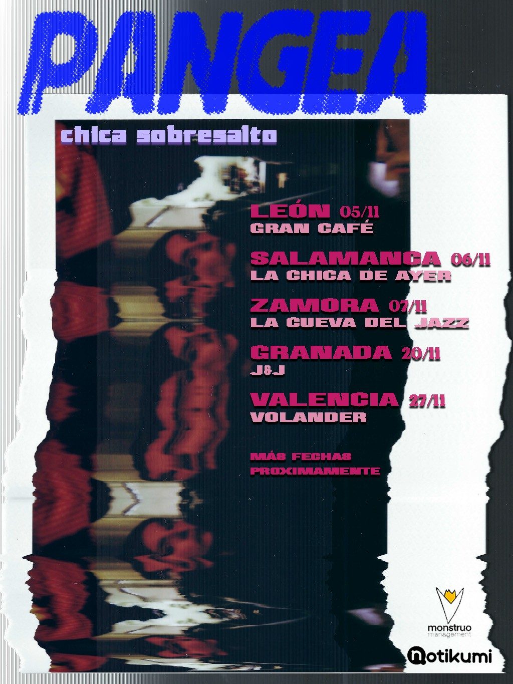 Chica-Sobresalto cartel de chica sobresalto en el gran café león