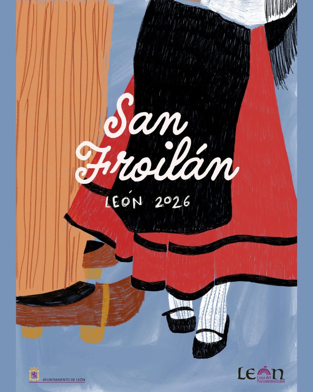 san froilan Cartel ilustrado de las fiestas de San Froilán 2026 en León