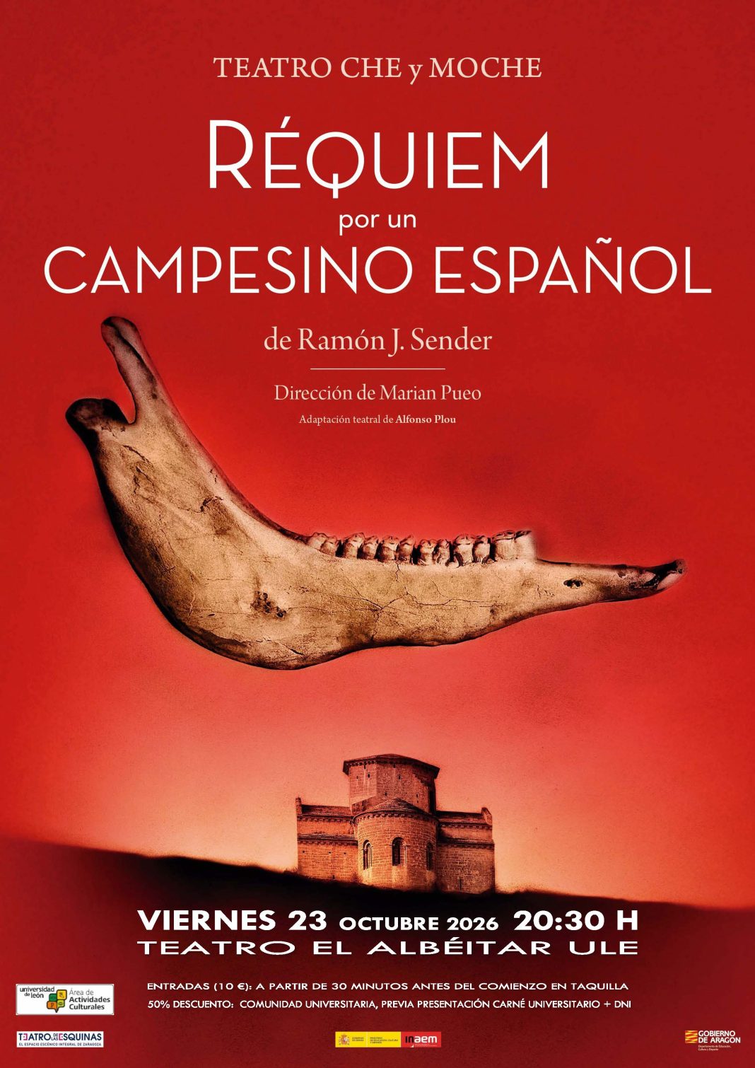 6ad1074681f5e722411867 Cartel de Réquiem por un campesino español, de Teatro Che y Moche, en El Albéitar el 23 de octubre de 2026