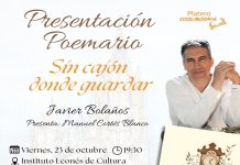 Presentación de poemario: ‘Sin cajón donde guardar’